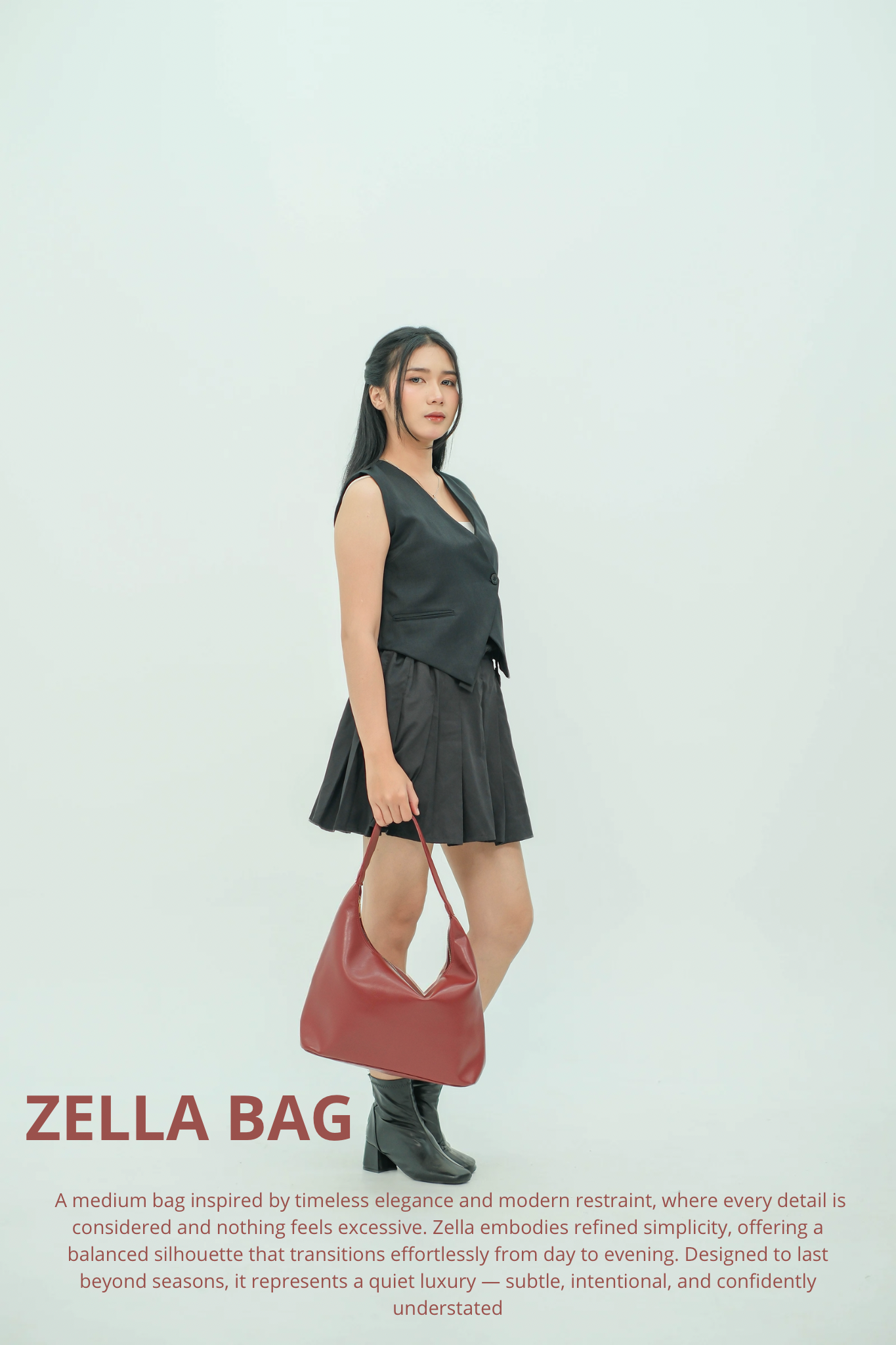 [ZELLA BAG] Minimalist Shoulder Bag — Elegant Design & Premium Leather by DIYUU